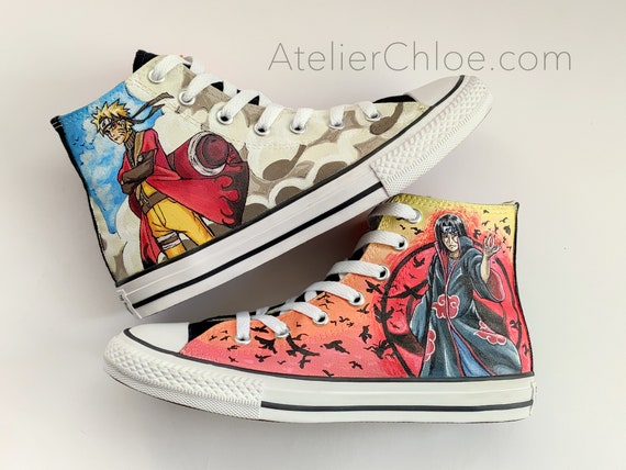Anime Hand Painted Shoes Anime Custom Converse Hand Painted - Etsy