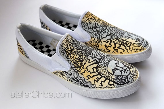 vans tribal slip on