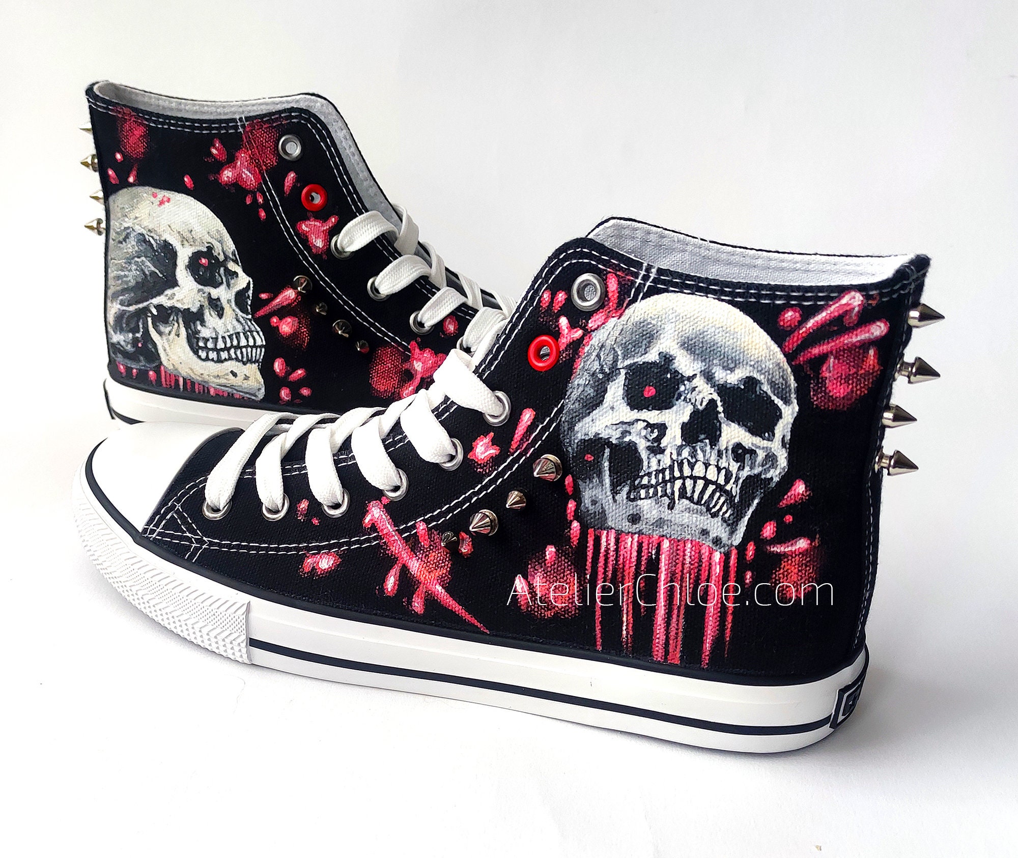 Gothic Converse Etsy