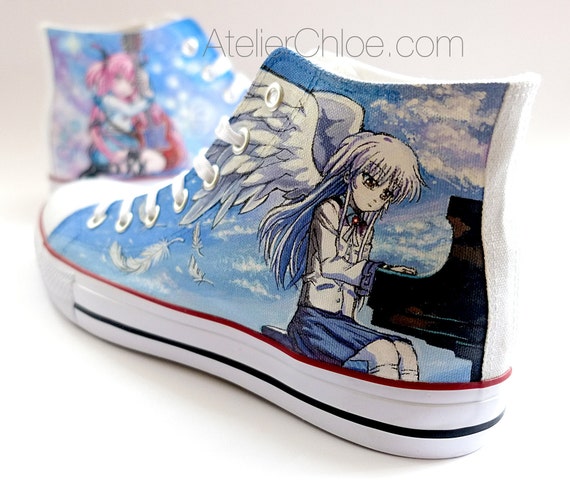 Buy Red Anime Cloud Custom Painted Vans Shoes Sneakers Women Men Online in  India  Etsy