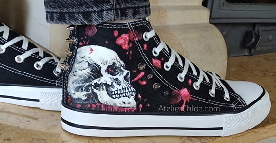 spiked converse shoes