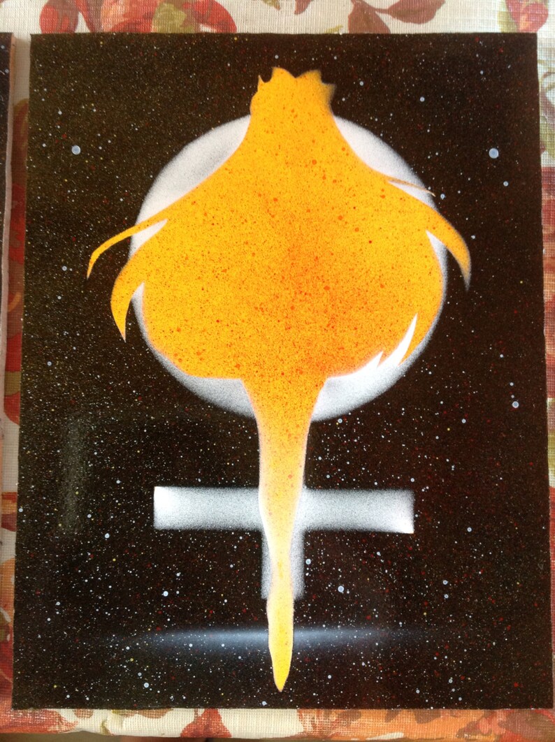 Sailor Venus Spray Paint Art Silhouette Etsy