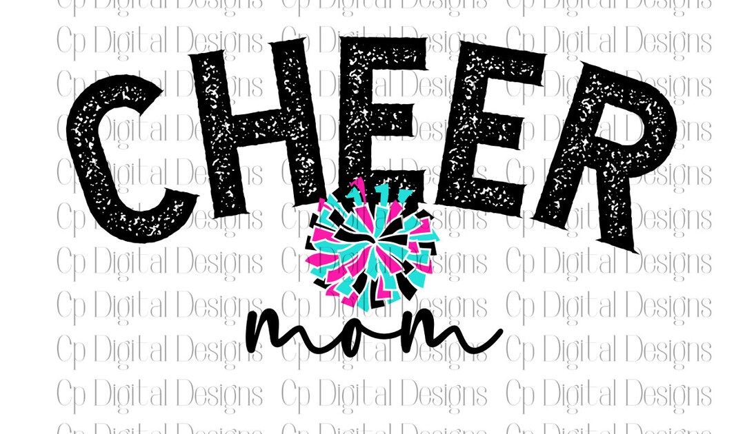Cheer Mom PNG Design, Retro Png Design, Svg Digital Design, Distressed ...