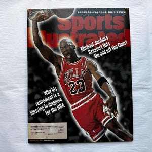 3 Vintage Sports Illustrated magazine – Michael Jordan, Dean Smith, Mark McGwire | Vintage 1997–1999 SI Magazines  | 12.99 USD Each