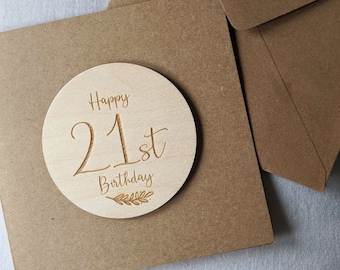 21st Birthday Card | 21st Birthday | Greetings Card Age 21 Card | 21st Gift | 21st Daughter | 21st Son