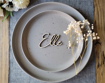 Personalised Place Names | Wooden Place Names | Unique Wedding Favours | Wooden Laser Cut Names