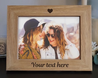 Personalised Photo Frame - Engraved Wooden Photo Frame - Personalised Picture frame