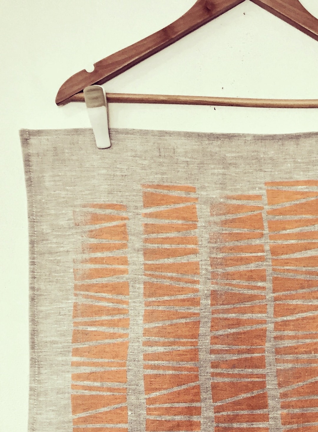 100 Linen Hand Printed Teatowel Etsy Australia