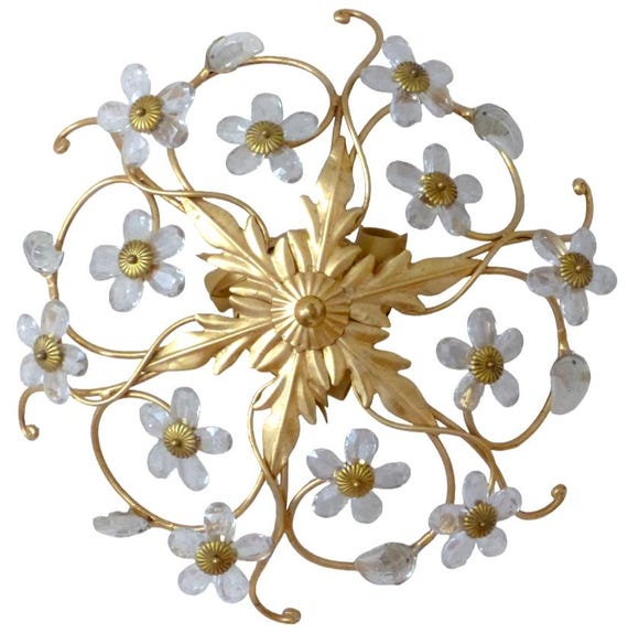 Banci mid century flower glass wall light ceiling chandelier murano style rings