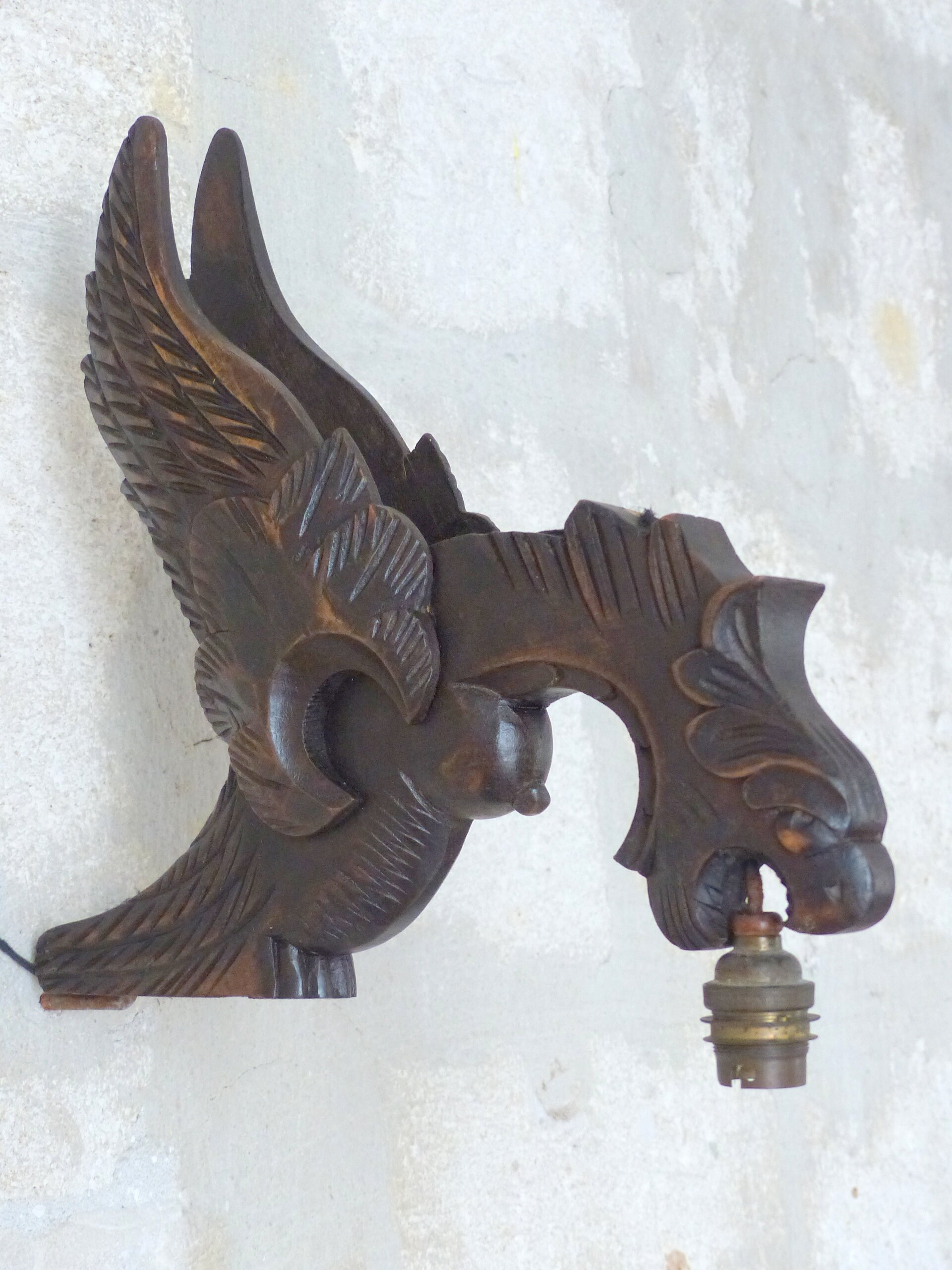 GROßES ANTIKES PAAR Französisch geschnitztes Holz Gothic | Etsy