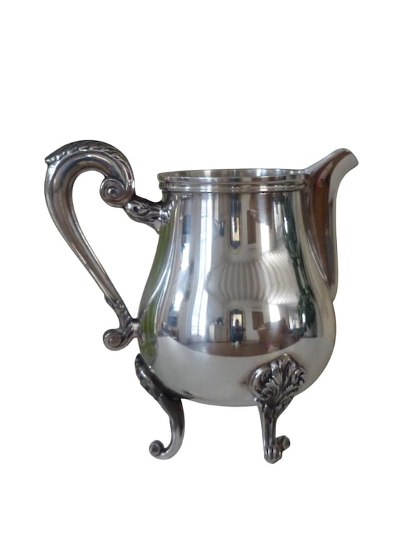 Christofle marly gorgeous vintage creamer silverplated louis xv style #2