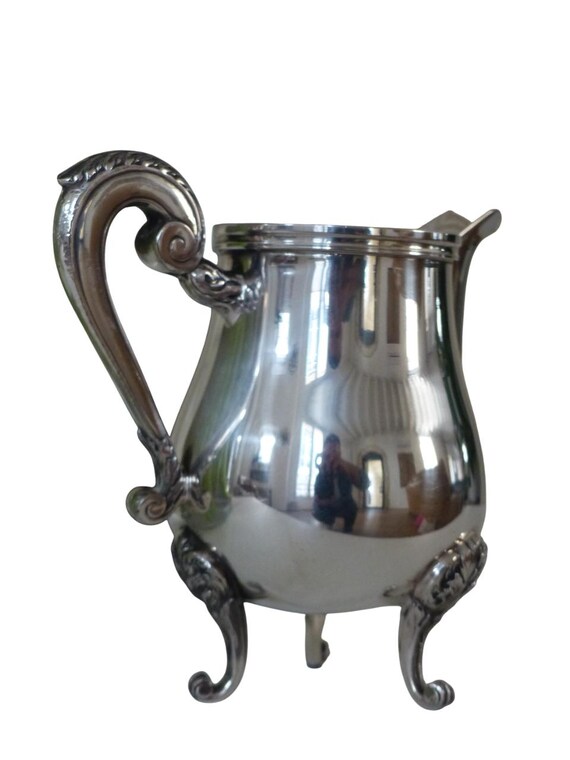 Christofle marly gorgeous vintage creamer silverplated louis xv style #1