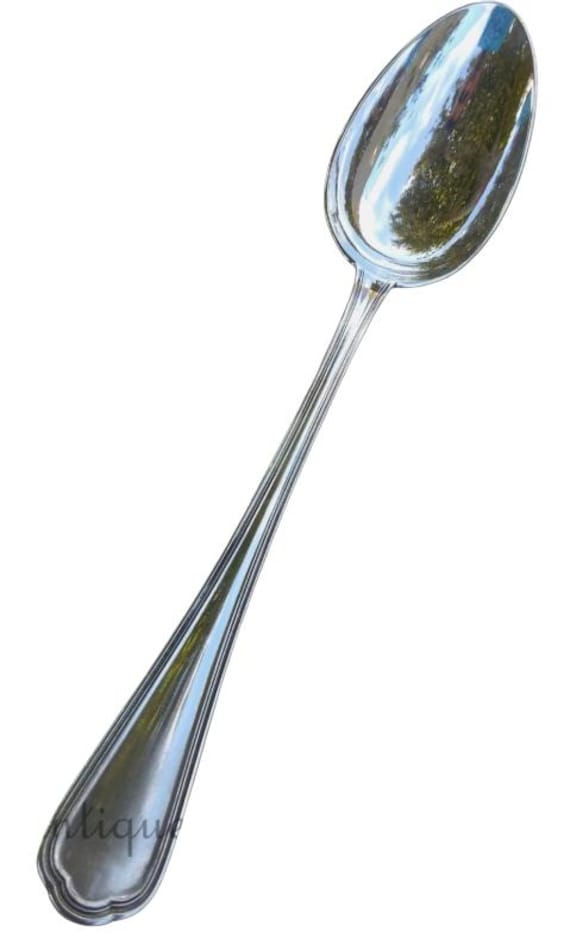 Christofle spatours rare antique large spoon 27.7cm, serving spoon for stew