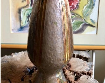 Vintage Brass & Enamel Vase Made in India