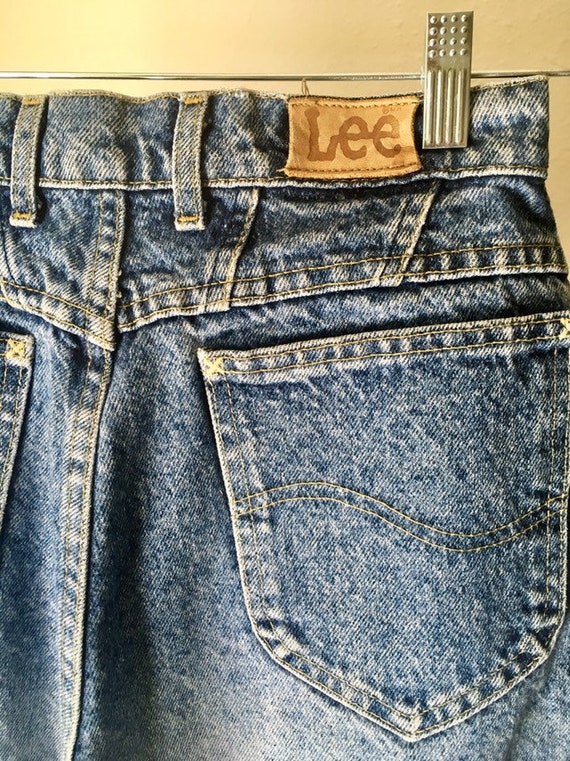 Vintage Lee Mom Jeans, Boyfriend High Waist Curvy… - image 8