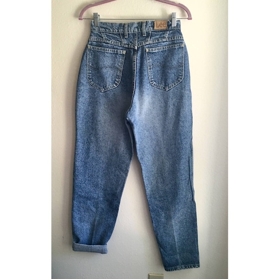 Vintage Lee Mom Jeans, Boyfriend High Waist Curvy… - image 2