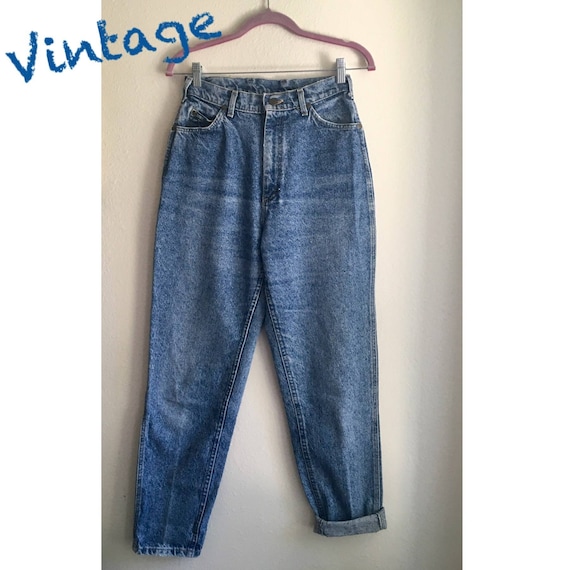 Vintage Lee Mom Jeans, Boyfriend High Waist Curvy… - image 1