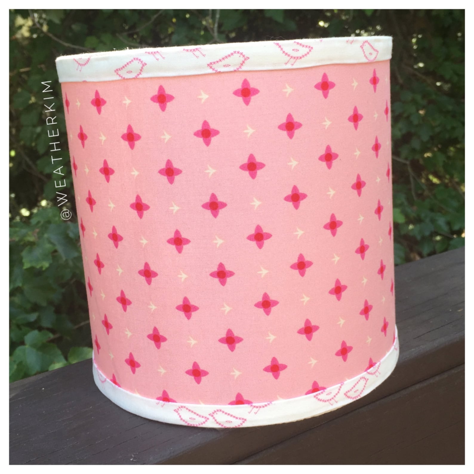 Handmade PINK DRUM LAMPSHADE Lamp Shade Using Lizzy House Etsy