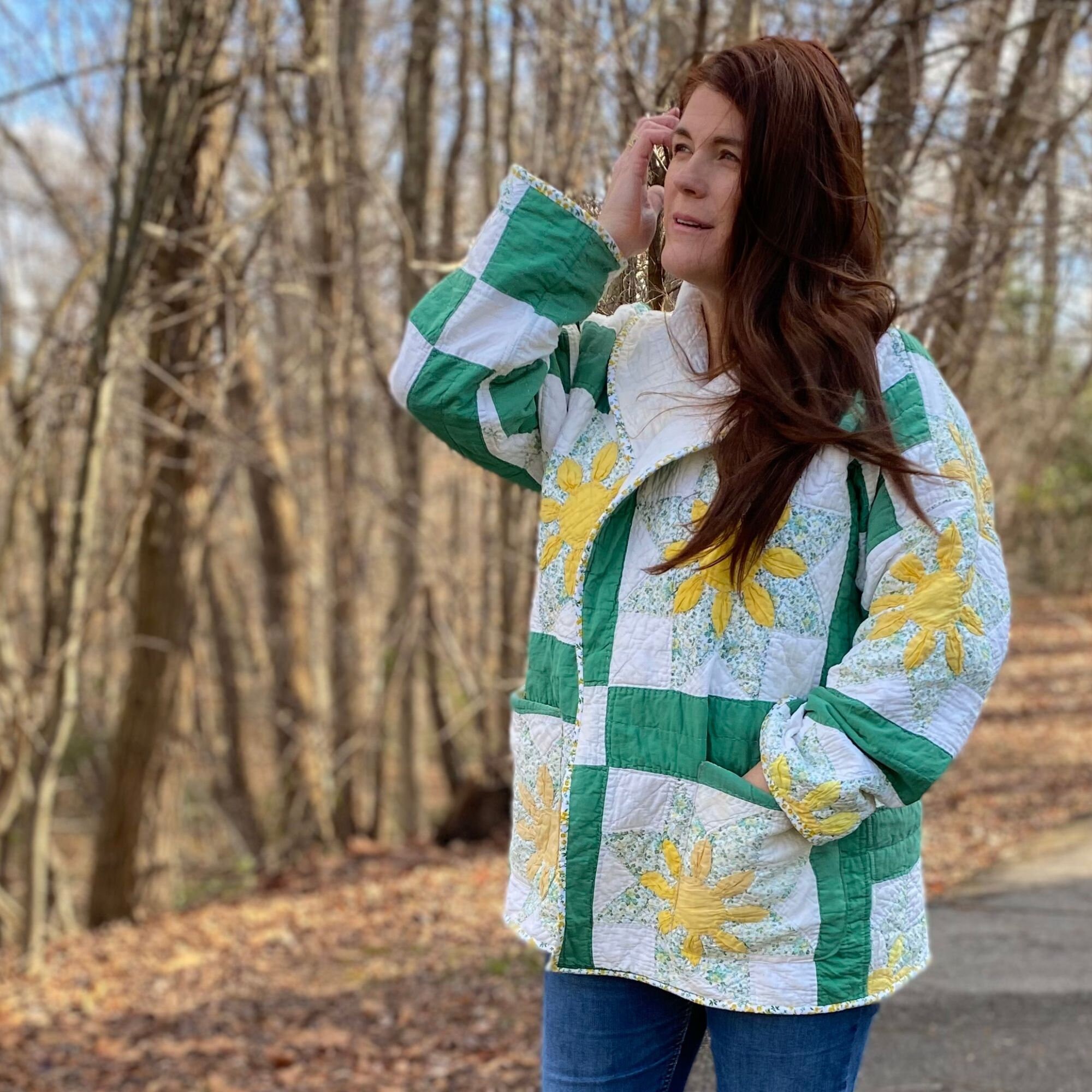 CLANE - QUILTING NO COLLAR JACKET - YELLOW | ADDICT WEB SHOP