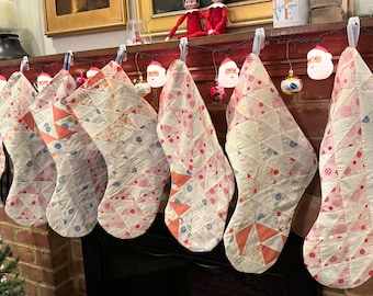 QUILT CHRISTMAS STOCKINGS: From a Vintage and Antique Patchwork Quilts