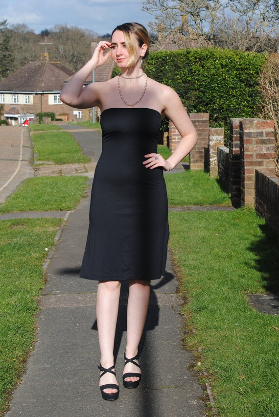 midi boob tube dress