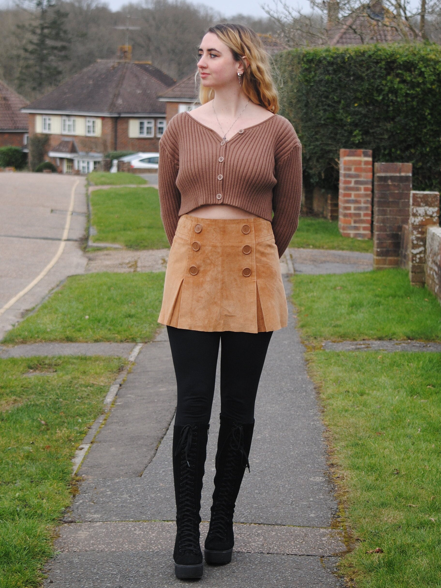 Suede skirt 90s new arrivals