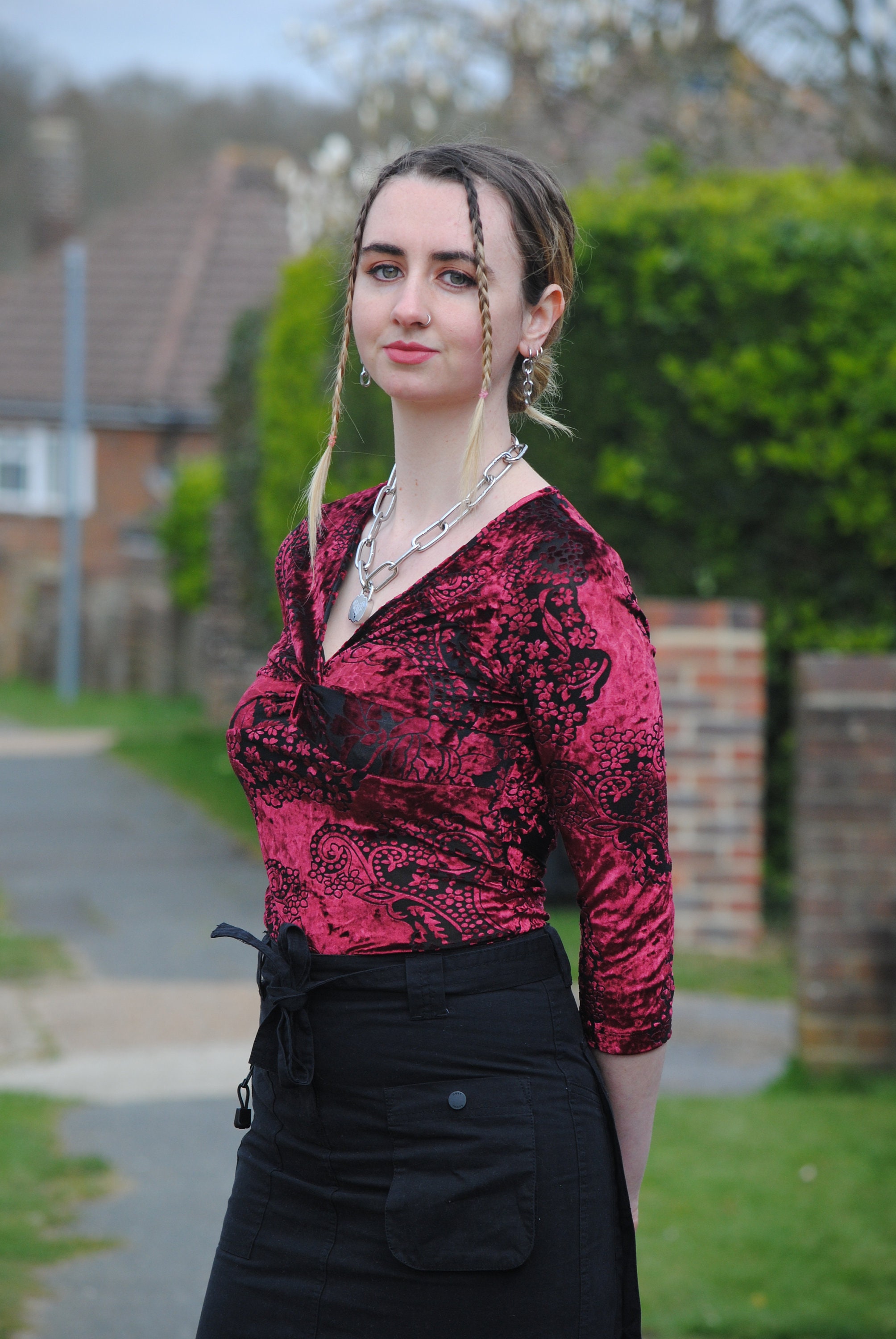 90s/y2k Vintage Velvet and Mesh Top With 3/4 Length Sleeves - Etsy 