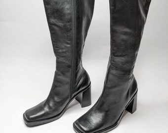 90s square toe boots