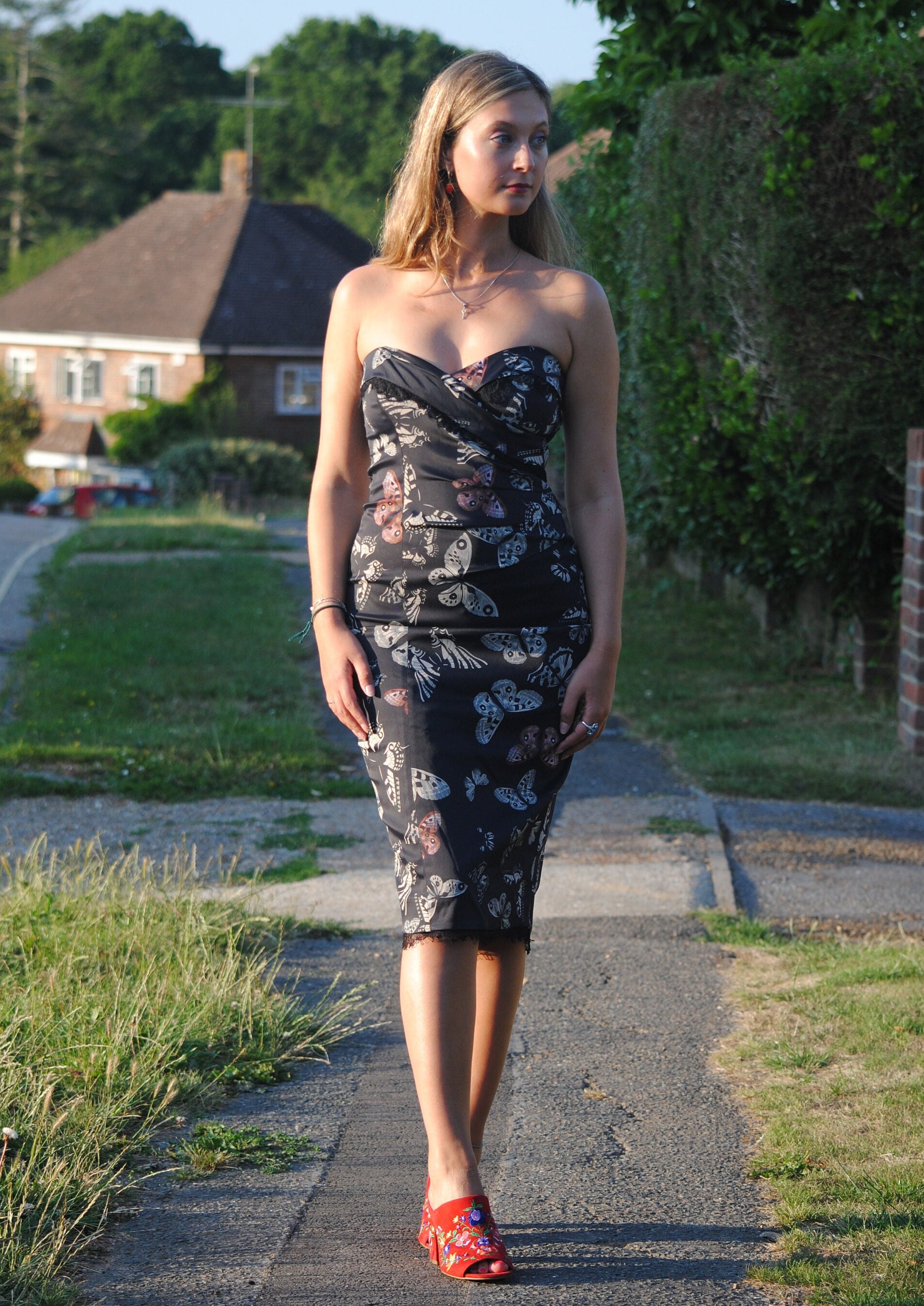 Vintage Y2K Karen Millen Bustier Halter Top (S-M)