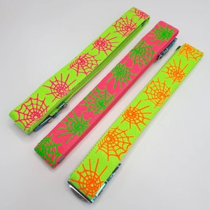 Y2K Unisex Deadstock Vintage Canvas Spider Web Belts