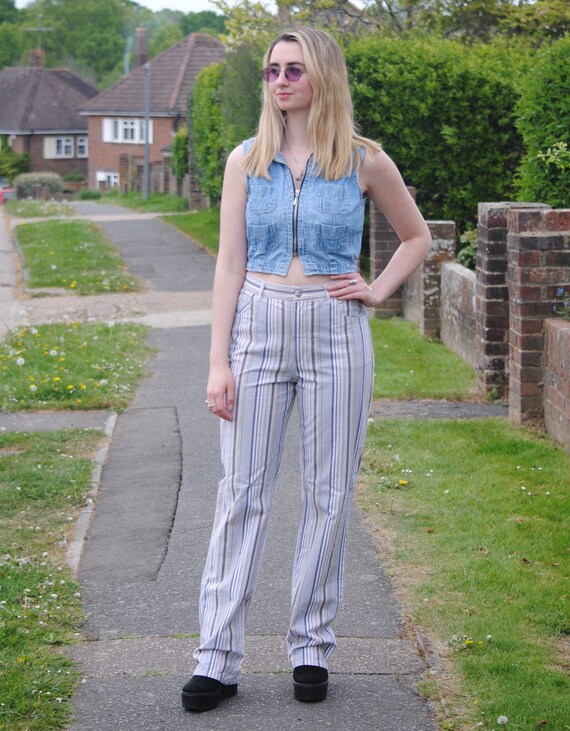 90s striped hotsell jeans
