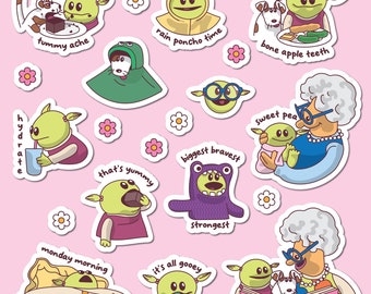 Nanalan Stickers Vol.2 DESCARGA DIGITAL / 12 Diseños únicos Lindo Papelería Vector SVG Clipart Art