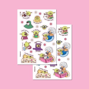 Nanalan Stickers Vol.2 DIGITAL DOWNLOAD 12 Unique Designs Cute Stationery Vector SVG Clipart Art image 3