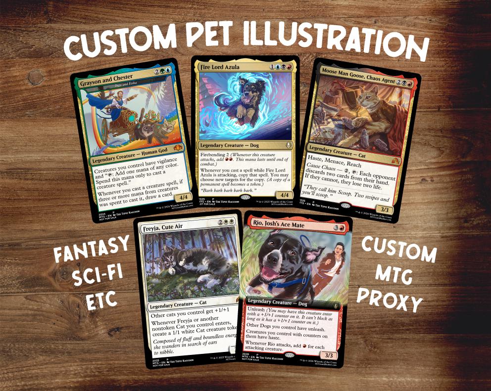 pet cards mtg Love the Gathering Vday Card