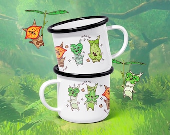 Legend of Zelda Korok Enamel Camp Mug: Cozy Gamer Cup