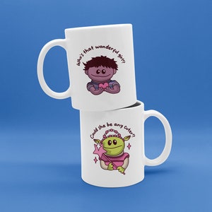Who&#39;s that wonderful girl? Cute Nanalan Mug | Mona Matthew Friendship Ceramic Valentine’s Coffee Mug (11oz, 15oz)