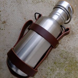 Leather Canteen- Water bottle holder