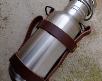 Leather Canteen- Water bottle holder