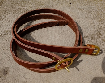 Leather utility straps (pair) 180cm