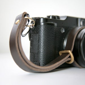 Handmade Leather camera wrist strap image 1