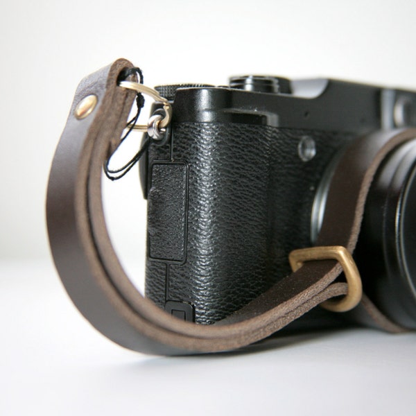 Handmade Leather camera  wrist strap