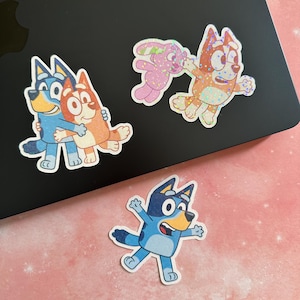 Bluey and Bingo Holographic Stickers