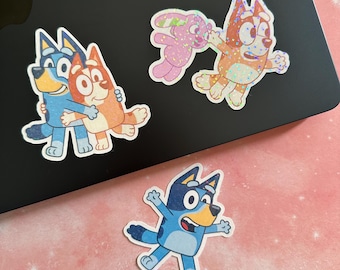 Bluey and Bingo Holographic Stickers