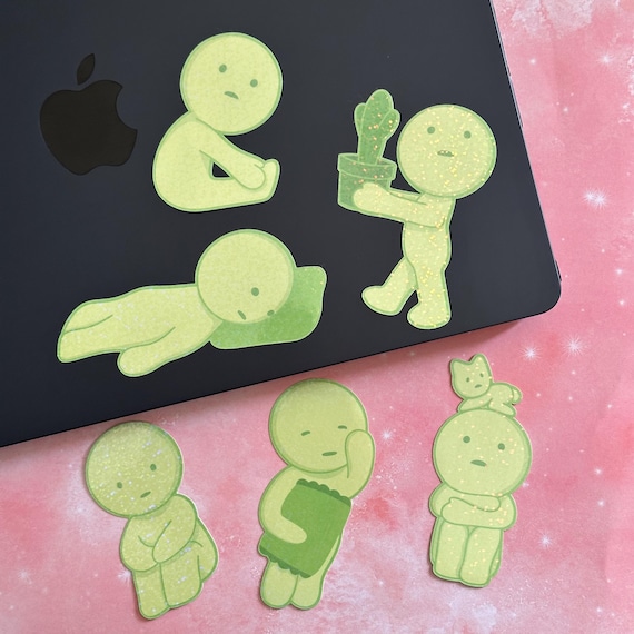 Smiski Holographic Cute Stickers