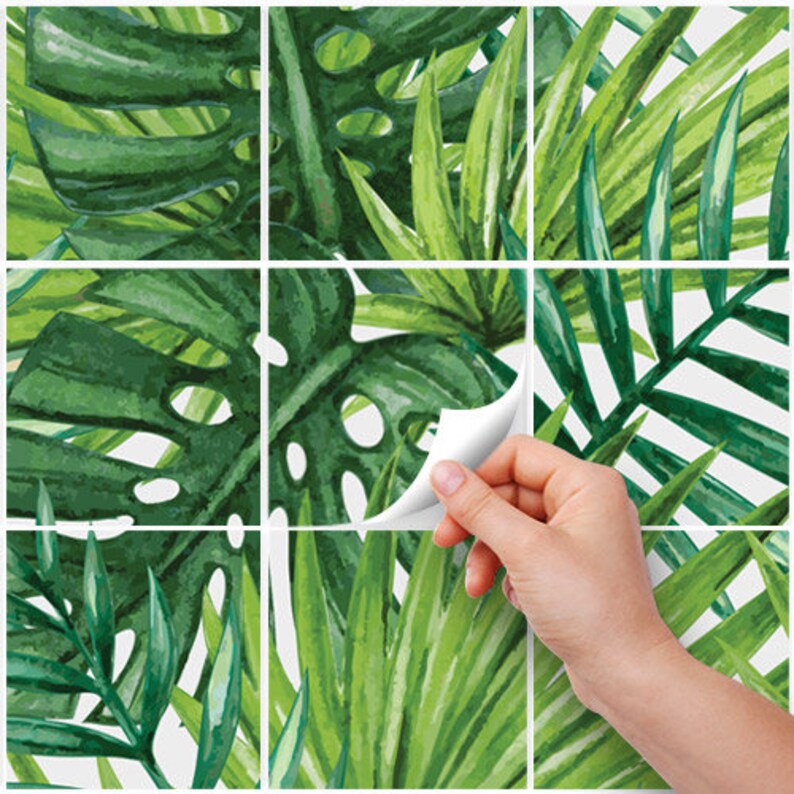 PS00119 Jungle Pvc tiles for bathroom tiles and Etsy