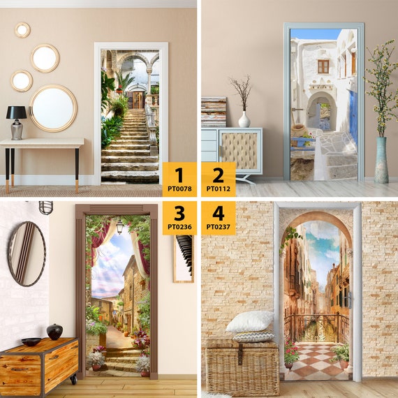 Decorazione adesiva per porte Arredo casa Stampa su PVC adesivo bubble free  Trompe-L'oeil 2 -  Italia