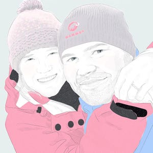 Personalized portrait for couples, drawing as download image 3