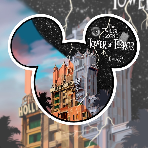 The Twilight Zone Tower of Terror Sticker