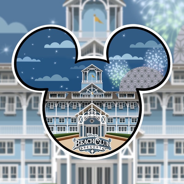 Disney's Beach Club Resort Sticker