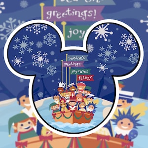 It’s a Small World Holiday Sticker
